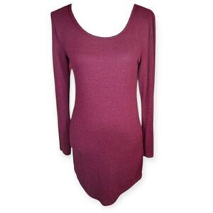 NO BOUNDARIES BURGUNDY DRESS SZ.M EUC.